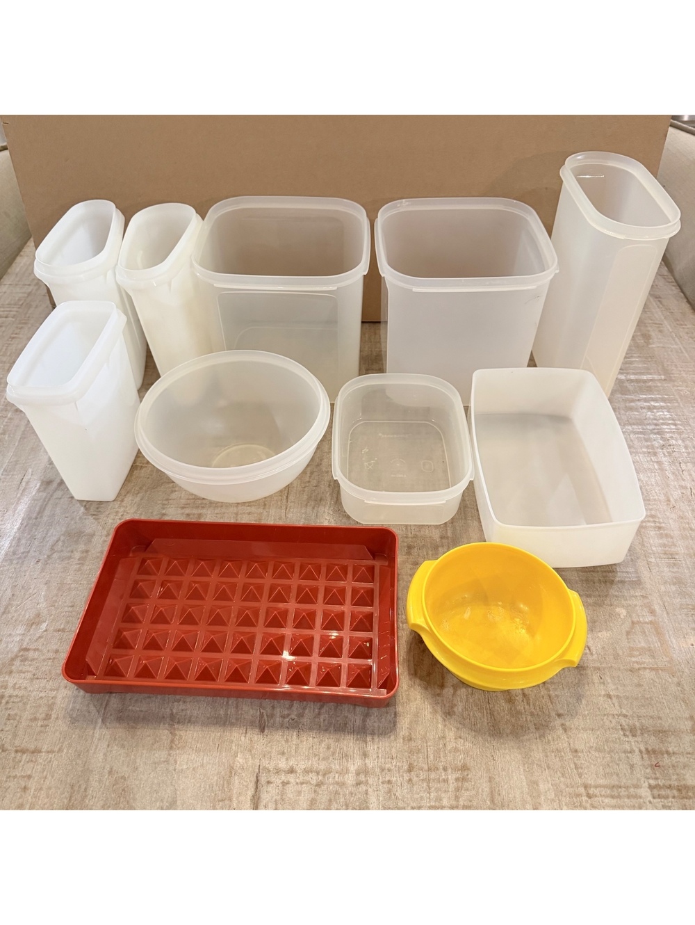 Vintage Tupperware Replacement Containers Parts Lot No Lids Assorted Sizes